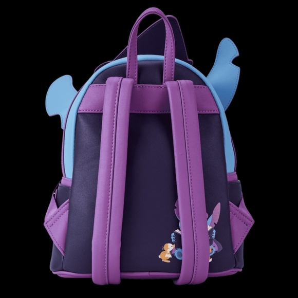 Loungefly Stitch Exclusive Spooky Stories Halloween Glow mini Backpack - Picture 3 of 6